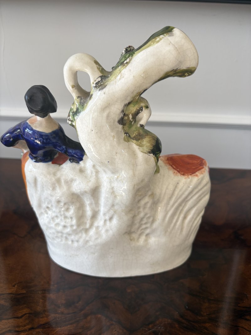 Antique Victorian Staffordshire Flatback Figure